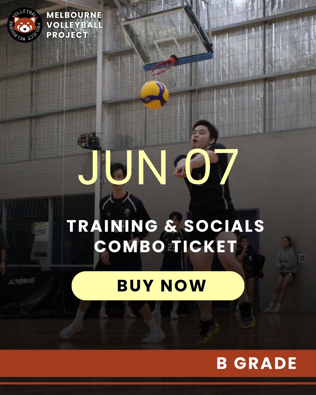 Jun 07 - B Grade Training & Socials Combo Ticket