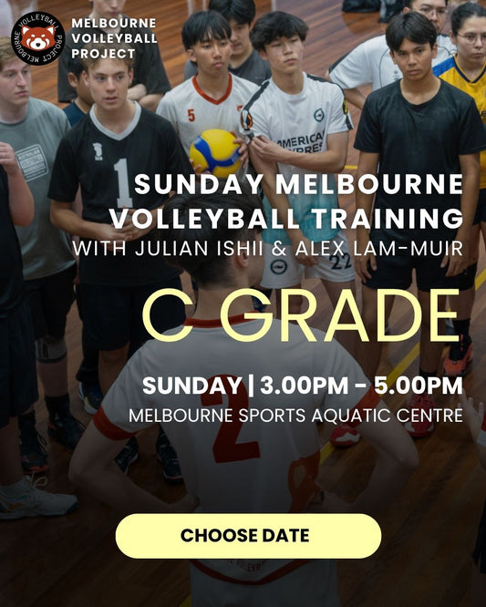 Sunday Volleyball Training with Coach Julian & Alex (C Grade/Beginner) - 3PM to 5PM