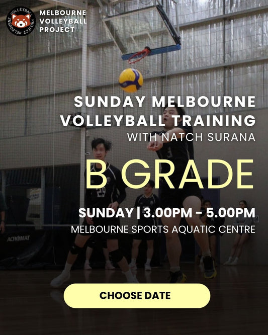Sunday Volleyball Training with Coach Natch (B Grade/Development) - 3PM to 5PM